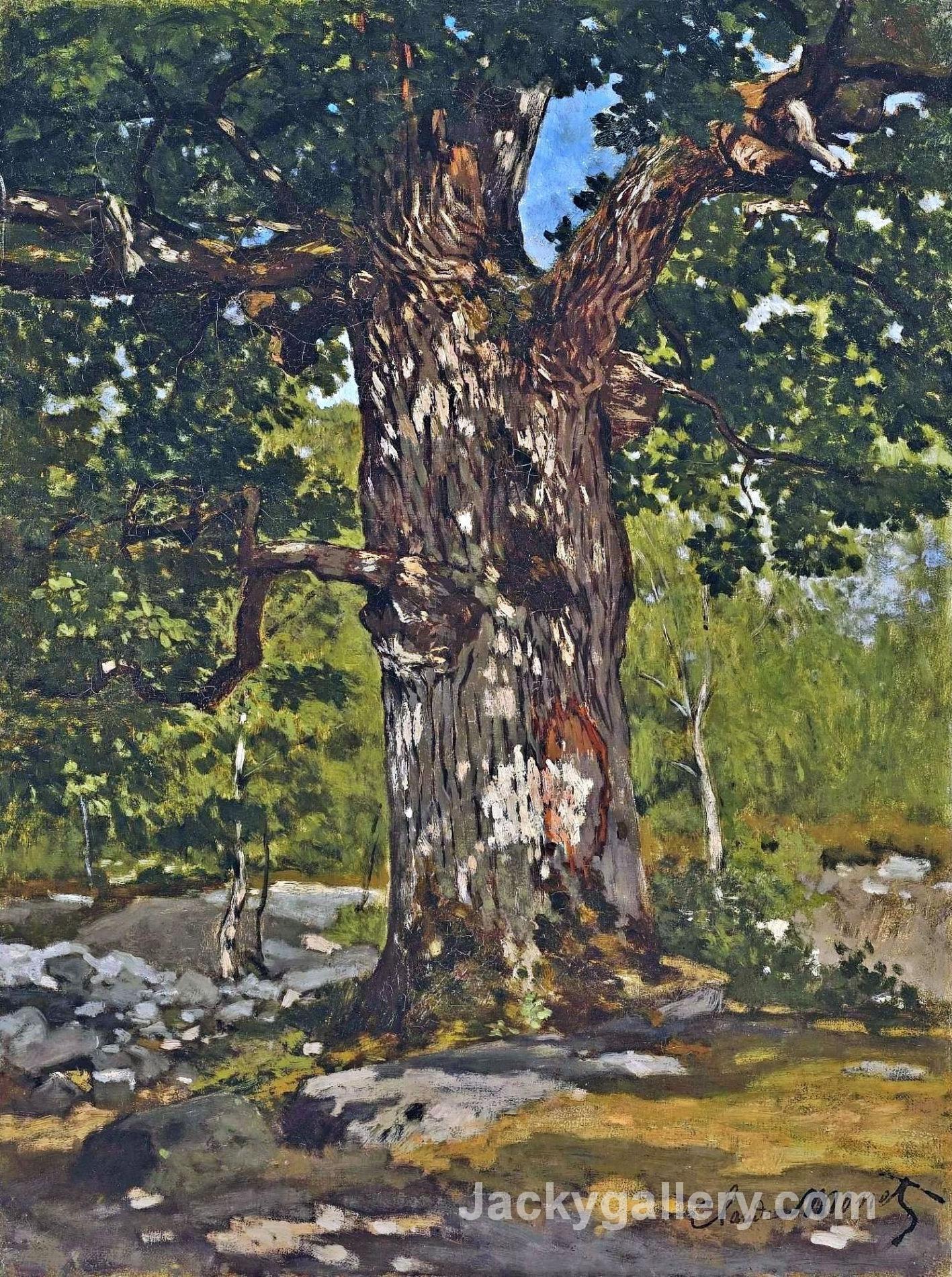 The Bodmer Oak by Claude Monet paintings reproduction